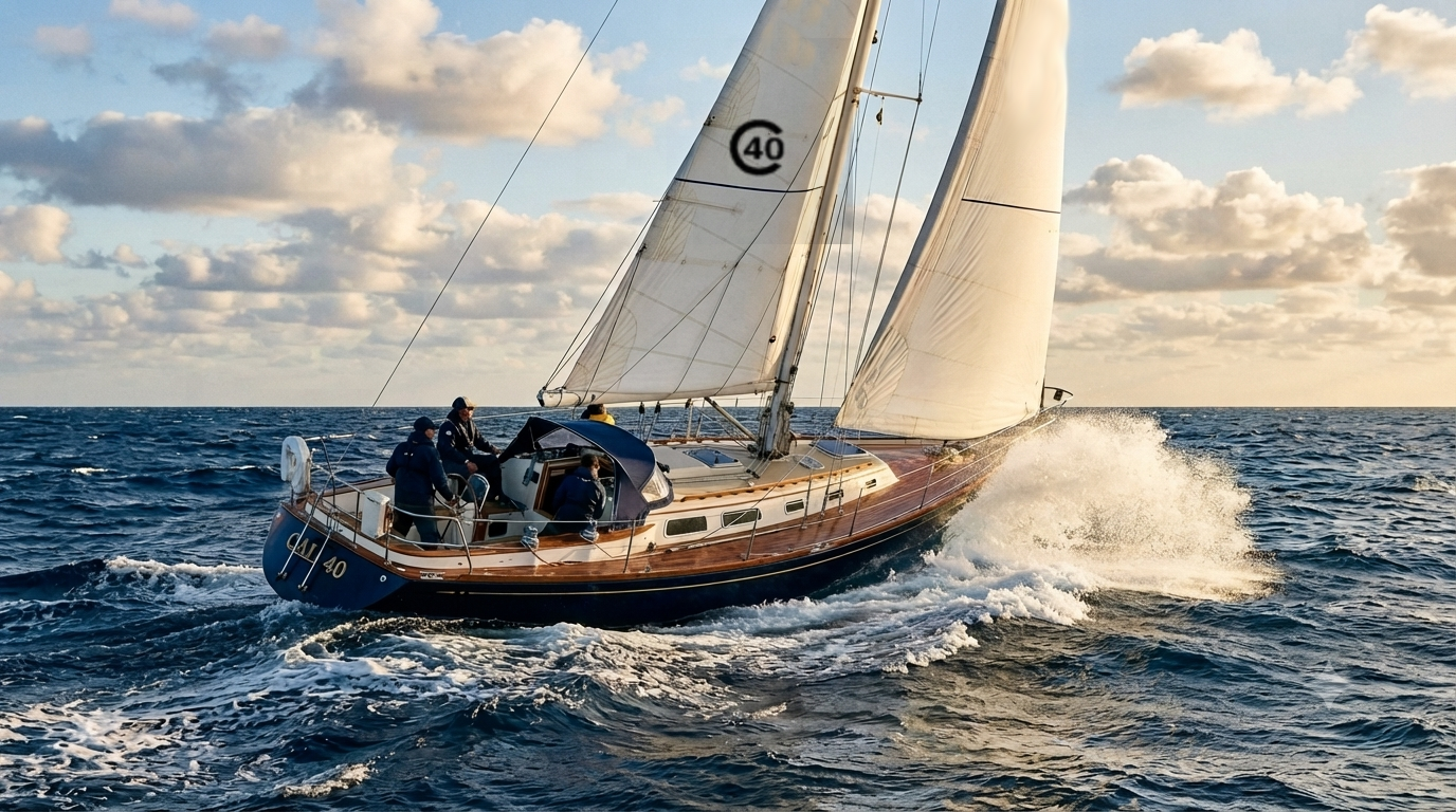 Cal 40 Sailing